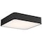 Access Lighting Granada, LED Flush Mount, Black Finish, Acrylic Lens Acrylic 49981LEDD-BL/ACR - alternate 1